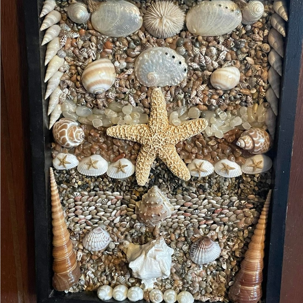 Seashell Mosaic Wall Art
